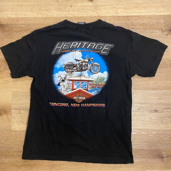 Vintage Harley Davidson Heritage New Hampshire T-shirt Men's M - Picture 2 of 10
